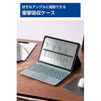 Surface Pro 12 インチ ケース マグネット式フラップ ペンホルダー付き スタンド機能 衝撃吸収 エレコム