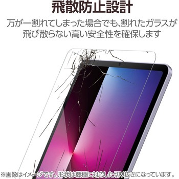 iPad mini(A17 Pro)/第6世代 8.3インチ ガラスフィルム ケント紙タイプ アンチグレア 貼り付けツール付 エレコム