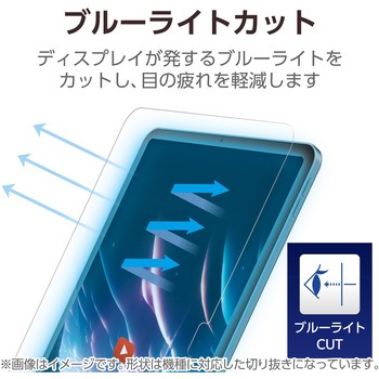 iPad mini(A17 Pro)/第6世代 8.3インチ ガラスフィルム 高透明 光反射軽減 ブルーライトカット 貼付ツール エレコム