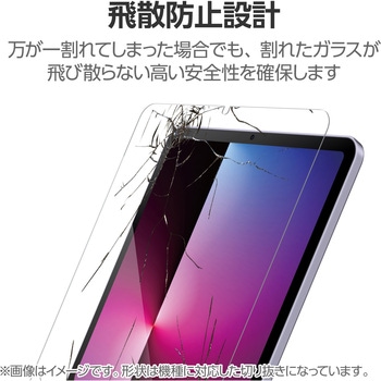 iPad mini(A17 Pro)/第6世代 8.3インチ ガラスフィルム 高透明 簡単貼り付けツール付 指紋防止 気泡防止 エレコム