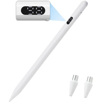 タッチペン スタイラスペン スマホ・タブレット各種対応 20分急速フル充電 USB-C 交換用ペン先2個付 エレコム
