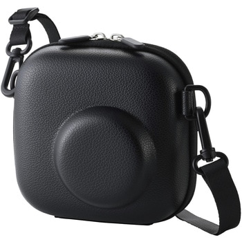 チェキケース instax miniシリーズ対応 エンボステクスチャー カメラケース 写真収納ポケット付き エレコム