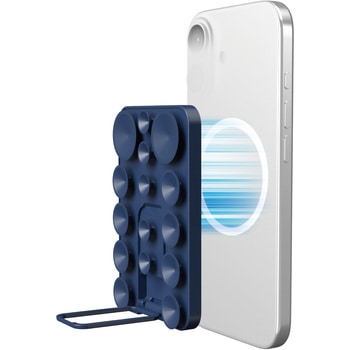 スマホホルダー 吸盤 MagSafe対応 iPhone用 スタンド機能付 縦横対応 強力固定 動画視聴 壁鏡ガラス貼付 エレコム