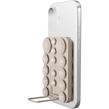 スマホホルダー 両面吸盤 全機種対応 スタンド機能付 縦横対応 強力固定 動画視聴 壁鏡ガラス貼付 シリコン エレコム