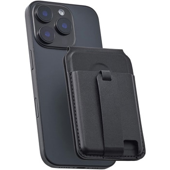 AMS-MAGCSBBK MagSafe �J�[�h�P�[�X �X�^���h iPhone�p ���C�h�~�V�[�g�t 3�����[ �}�b�g�f�� �o���h�t MAGKEEP �G���R�� 1�� AMS-MAGCSBBK 64595408