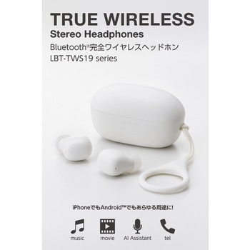 ワイヤレスイヤホン Bluetooth 5.2 超ミニサイズ 超軽量 小型充電ケース Type-C 約14.5時間再生 エレコム