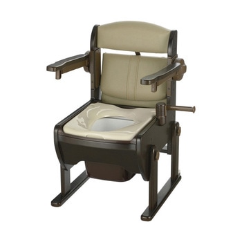 木製きらく 片付け簡単トイレ肘掛跳ね上げN Richell(リッチェル)