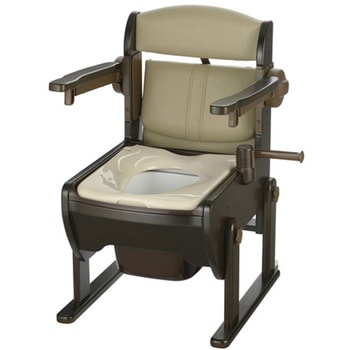 木製きらく 片付け簡単トイレ肘掛跳ね上げN Richell(リッチェル)