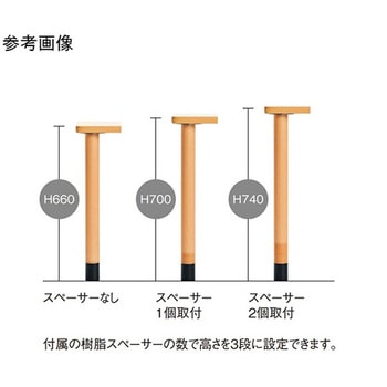 福祉・医療施設テーブル 900×600×660・700・740mm FPA-0960Kシリーズ ニシキ工業