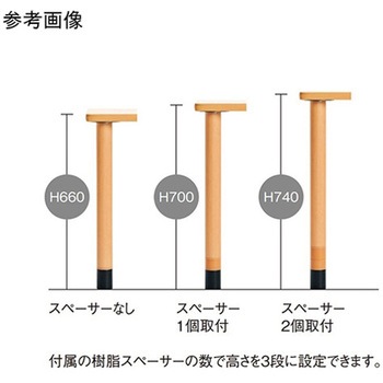 福祉・医療施設テーブル 900×600×660・700・740mm FPA-0960Kシリーズ ニシキ工業