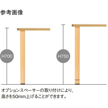 福祉・医療施設テーブル 1800×600×700mm FED-1860Kシリーズ ニシキ工業