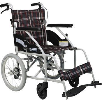 KVシリーズ アルミ標準型車いす 背折れ式 介助ブレーキ付き カワムラサイクル