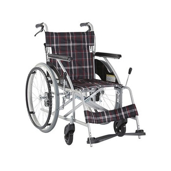 KVシリーズ アルミ標準型車いす 背折れ式 介助ブレーキ付き - カワムラサイクル