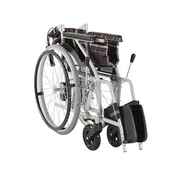 KVシリーズ アルミ標準型車いす 背折れ式 介助ブレーキ付き - カワムラサイクル
