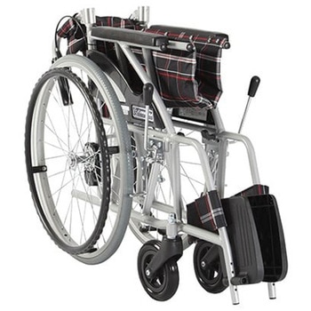 KVシリーズ アルミ標準型車いす 背折れ式 介助ブレーキ付き カワムラサイクル