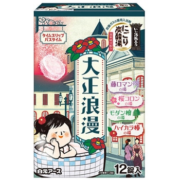 いい湯旅立ちにごり炭酸湯 1ケース 12錠×16個入 白元アース