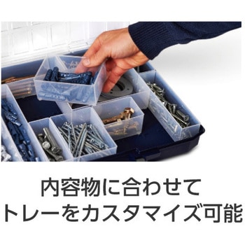 290x247x342mm ハンディーボックス(パーツケース4個) エスコ