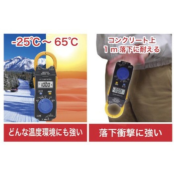 クランプメーターセット(交流専用・デジタル) エスコ