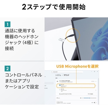 ハンドセット 4極対応 - サンワダイレクト