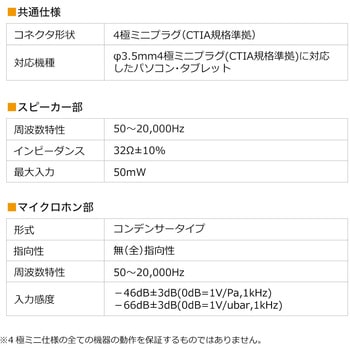 ハンドセット 4極対応 サンワダイレクト