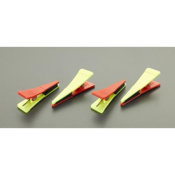 60・64mm幅ロッド用 (赤/黄ポイントクリップ/4個入) エスコ