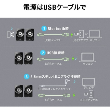 スピーカー Bluetooth 3WAY サンワダイレクト