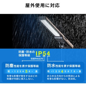 LEDライト 充電式 折りたたみ収納可能 サンワダイレクト
