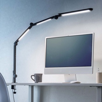 LEDライト クランプ固定式 4段階調光調色 サンワダイレクト