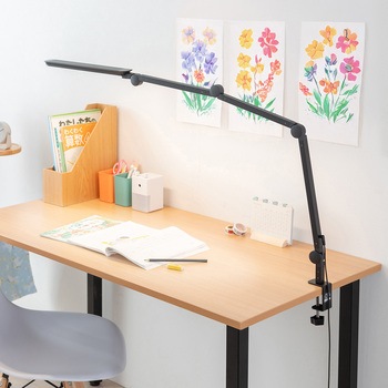 LEDライト クランプ固定式 4段階調光調色 サンワダイレクト