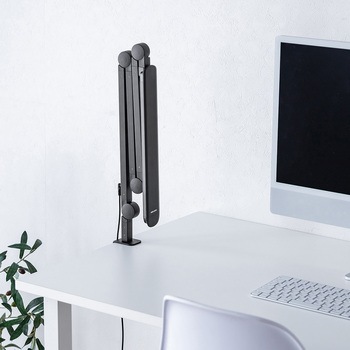 LEDライト クランプ固定式 4段階調光調色 サンワダイレクト