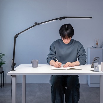 LEDライト クランプ固定式 4段階調光調色 サンワダイレクト