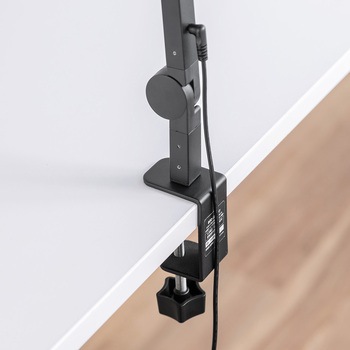 LEDライト クランプ固定式 4段階調光調色 サンワダイレクト