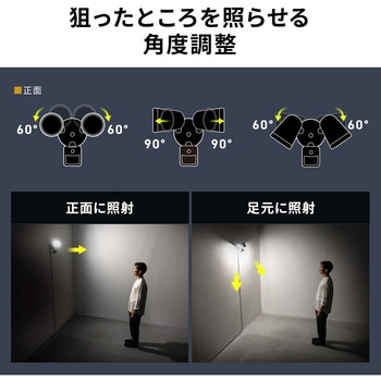 LEDライト 人感センサー付き カメラ付き サンワダイレクト