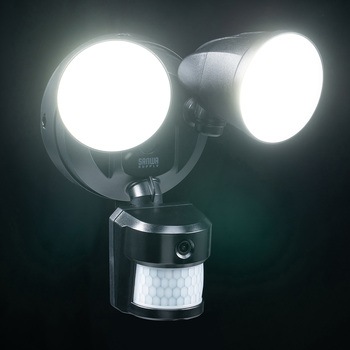 LEDライト 人感センサー付き カメラ付き サンワダイレクト