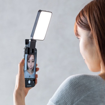 LEDライト スマホ撮影用 アクセサリーシュー対応 サンワダイレクト