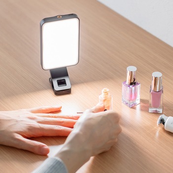 LEDライト スマホ撮影用 アクセサリーシュー対応 サンワダイレクト