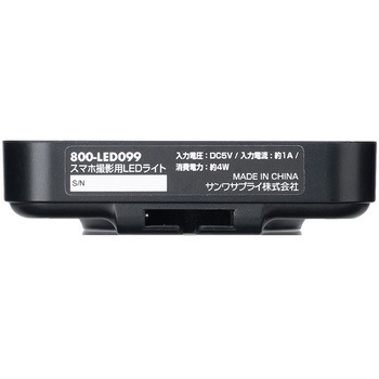 LEDライト スマホ撮影用 アクセサリーシュー対応 サンワダイレクト