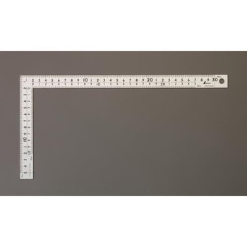 150x300mm 幅広シルバー曲尺 エスコ