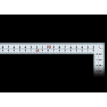 150x300mm 幅広シルバー曲尺 エスコ
