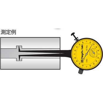 EA725AC-57 10-35mm ダイヤルキャリパゲージ(内測用) 1個 エスコ