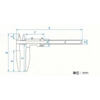 EA725CD-300A 300mm ロングジョーノギス エスコ ステンレス - 【通販