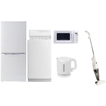 家電セット 寮 オフィス 事務所 新生活家電 5点セット (6kg洗濯