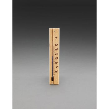 200x35mm 温度計(ナチュラル) エスコ