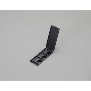 42x9x102mm SDカードケース(6枚/ブラック) エスコ