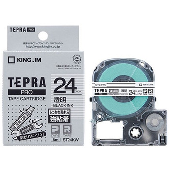 24mm テープカセット(強粘着/透明) エスコ