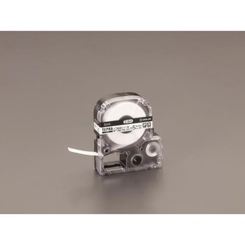 5mm テープカセット(熱収縮チューブ/白) エスコ