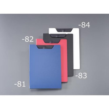 334x238mm クリップファイル(レッド) エスコ