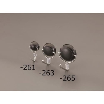 Φ34mm/ 4.0kg マグネットフック(回転フック/ブラック) エスコ