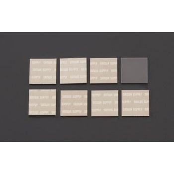 17x17mm 冷却パッド(正方形/シルバー/8枚) エスコ