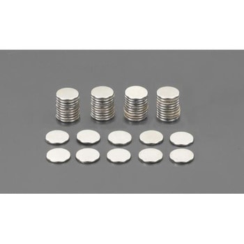 Φ 8x 1.0mm マグネット/S極(粘着付/50個) エスコ